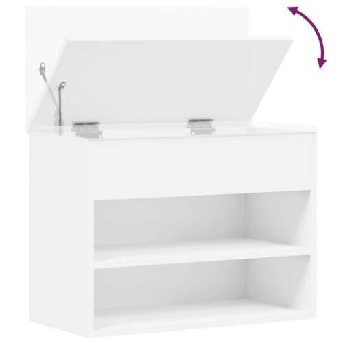 Klupa za cipele bijela 60 x 30 x 45 cm od konstruiranog drva - Bijela 60 x 30 x 45 cm 1 Cijena