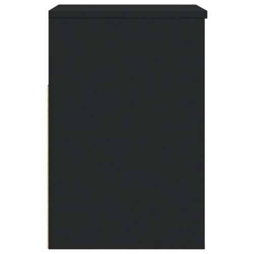 Klupa za cipele crna 60 x 30 x 45 cm od konstruiranog drva - Crna 60 x 30 x 45 cm 1 Cijena