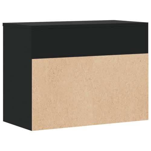 Klupa za cipele crna 60 x 30 x 45 cm od konstruiranog drva - Crna 60 x 30 x 45 cm 1 Cijena