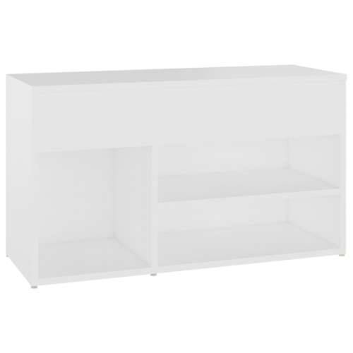Klupa za cipele bijela 80 x 30 x 45 cm od konstruiranog drva - Bijela 80 x 30 x 45 cm 1 Cijena