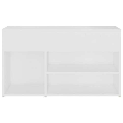 Klupa za cipele bijela 80 x 30 x 45 cm od konstruiranog drva - Bijela 80 x 30 x 45 cm 1 Cijena