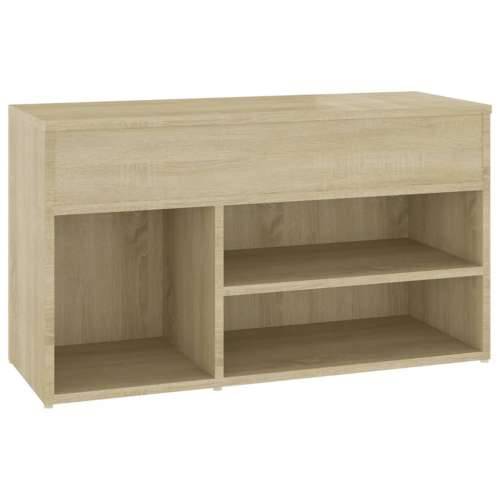 Klupa za cipele boja hrasta 80 x 30 x 45 cm konstruirano drvo - sonoma hrast 80 x 30 x 45 cm 1 Cijena