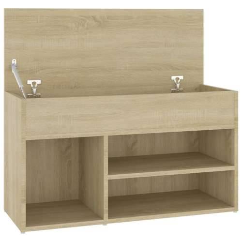 Klupa za cipele boja hrasta 80 x 30 x 45 cm konstruirano drvo - sonoma hrast 80 x 30 x 45 cm 1 Cijena