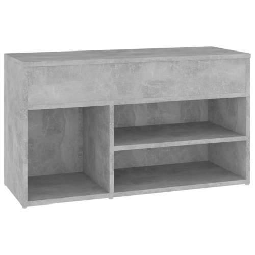 Klupa za cipele boja betona 80 x 30 x 45 cm konstruirano drvo - Beton siva 80 x 30 x 45 cm 1 Cijena