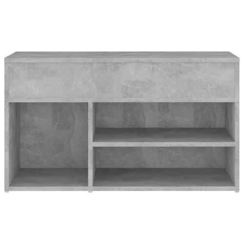 Klupa za cipele boja betona 80 x 30 x 45 cm konstruirano drvo - Beton siva 80 x 30 x 45 cm 1 Cijena