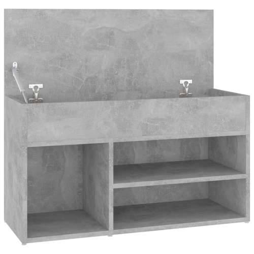 Klupa za cipele boja betona 80 x 30 x 45 cm konstruirano drvo - Beton siva 80 x 30 x 45 cm 1 Cijena