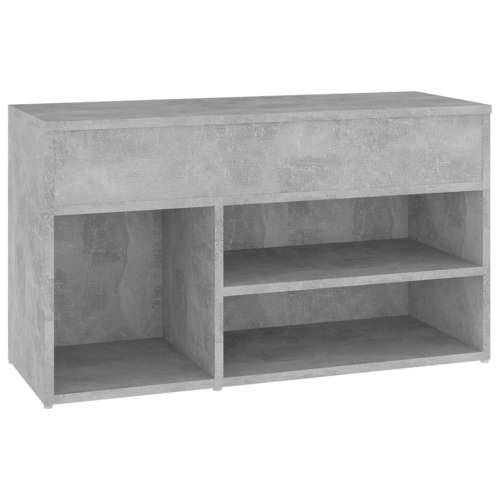 Klupa za cipele boja betona 80 x 30 x 45 cm konstruirano drvo - Beton siva 80 x 30 x 45 cm 1 Cijena