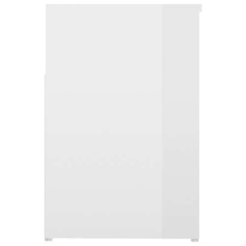 Klupa za cipele sjajna bijela 80 x 30 x 45 cm konstruirano drvo - Visoko sjajno bijela 80 x 30 x 45 cm 1 Cijena