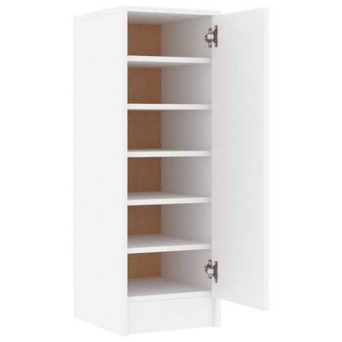 Ormarić za cipele bijeli 32 x 35 x 92 cm od konstruiranog drva - Bijela 31.5 x 35 x 92 cm 1 shoe cabinet with door Cijena