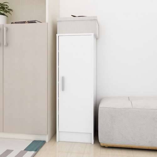 Ormarić za cipele bijeli 32 x 35 x 92 cm od konstruiranog drva - Bijela 31.5 x 35 x 92 cm 1 shoe cabinet with door Cijena