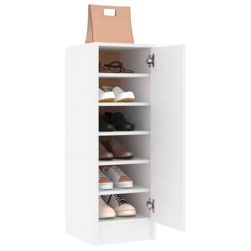 Ormarić za cipele bijeli 32 x 35 x 92 cm od konstruiranog drva - Bijela 31.5 x 35 x 92 cm 1 shoe cabinet with door Cijena
