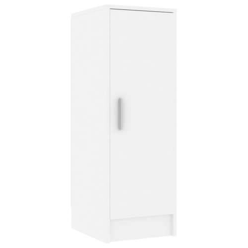 Ormarić za cipele bijeli 32 x 35 x 92 cm od konstruiranog drva - Bijela 31.5 x 35 x 92 cm 1 shoe cabinet with door Cijena