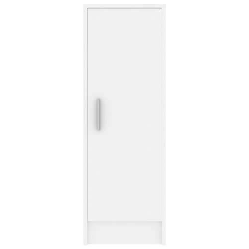Ormarić za cipele bijeli 32 x 35 x 92 cm od konstruiranog drva - Bijela 31.5 x 35 x 92 cm 1 shoe cabinet with door Cijena