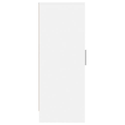 Ormarić za cipele bijeli 32 x 35 x 92 cm od konstruiranog drva - Bijela 31.5 x 35 x 92 cm 1 shoe cabinet with door Cijena