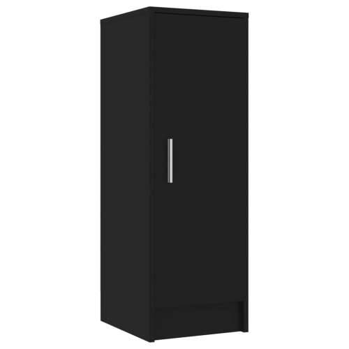 Ormarić za cipele crni 32 x 35 x 92 cm od konstruiranog drva - Crna 31.5 x 35 x 92 cm 1 shoe cabinet with door Cijena