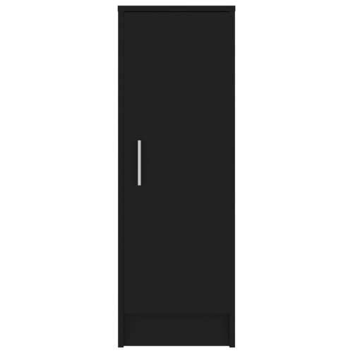 Ormarić za cipele crni 32 x 35 x 92 cm od konstruiranog drva - Crna 31.5 x 35 x 92 cm 1 shoe cabinet with door Cijena