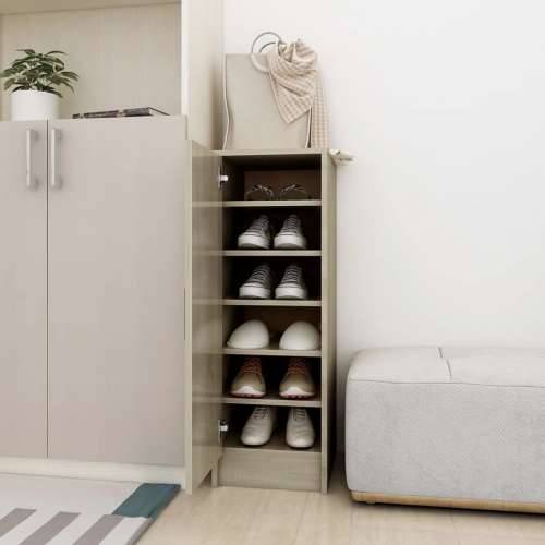 Ormarić za cipele boja hrasta 32 x 35 x 92 cm konstruirano drvo - sonoma hrast 31.5 x 35 x 92 cm 1 shoe cabinet with door Cijena