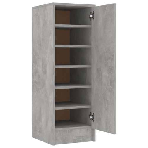 Ormarić za cipele boja betona 32 x 35 x 92 cm konstruirano drvo - Beton siva 31.5 x 35 x 92 cm 1 shoe cabinet with door Cijena