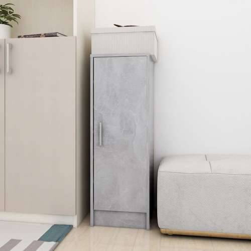 Ormarić za cipele boja betona 32 x 35 x 92 cm konstruirano drvo - Beton siva 31.5 x 35 x 92 cm 1 shoe cabinet with door Cijena