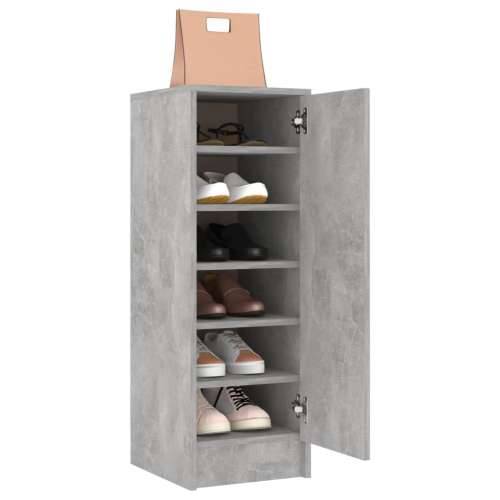 Ormarić za cipele boja betona 32 x 35 x 92 cm konstruirano drvo - Beton siva 31.5 x 35 x 92 cm 1 shoe cabinet with door Cijena