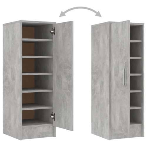 Ormarić za cipele boja betona 32 x 35 x 92 cm konstruirano drvo - Beton siva 31.5 x 35 x 92 cm 1 shoe cabinet with door Cijena