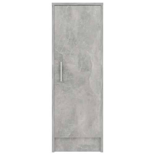 Ormarić za cipele boja betona 32 x 35 x 92 cm konstruirano drvo - Beton siva 31.5 x 35 x 92 cm 1 shoe cabinet with door Cijena