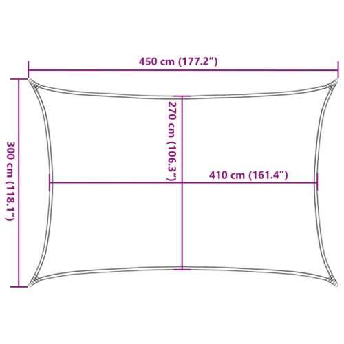 Jedro za zaštitu od sunca 160 g/m² antracit 3 x 4,5 m HDPE  - Antracit 3 x 4.5 m 1 Cijena