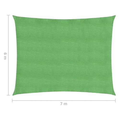 Jedro za zaštitu od sunca 160 g/m² svjetlozeleno 6 x 7 m HDPE - Svijetlo zelena 6 x 7 m 1 Cijena