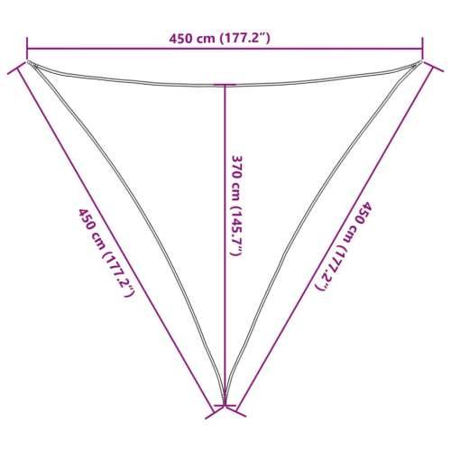 Jedro za zaštitu od sunca 160 g/m² svjetlozeleno 4,5x4,5x4,5 m HDPE - Svijetlo zelena 4.5 x 4.5 x 4.5 m 1 Cijena