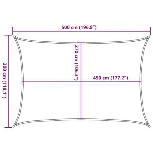 Jedro za zaštitu od sunca 160 g/m² smeđe-sivo 3 x 5 m HDPE - Sivo-smeđa 3 x 5 m 1 Cijena