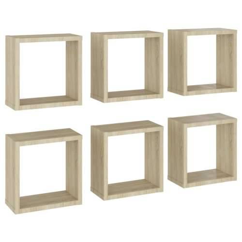 Kockaste zidne police 6 kom boja hrasta sonome 30 x 15 x 30 cm - sonoma hrast 30 x 15 x 30 cm 6 1 Cijena