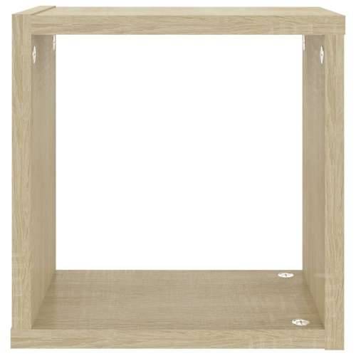 Kockaste zidne police 2 kom boja hrasta sonome 26 x 15 x 26 cm - sonoma hrast 26 x 15 x 26 cm 2 1 Cijena