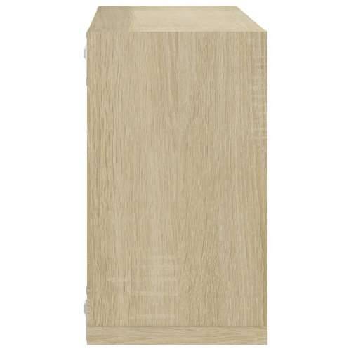 Kockaste zidne police 4 kom boja hrasta sonome 26 x 15 x 26 cm - sonoma hrast 26 x 15 x 26 cm 4 1 Cijena