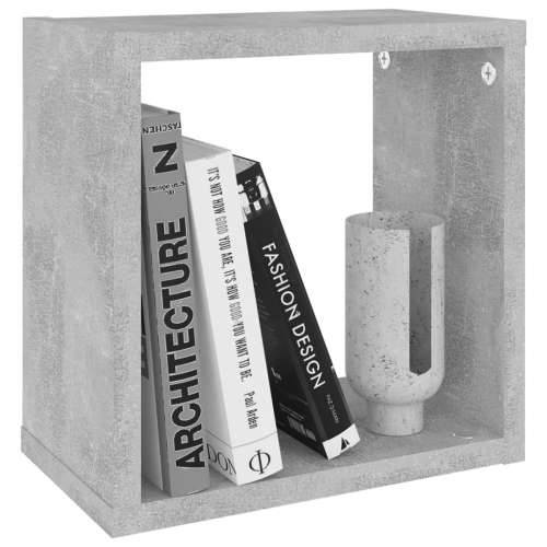 Kockaste zidne police 6 kom siva boja betona 26 x 15 x 26 cm - Beton siva 26 x 15 x 26 cm 6 1 Cijena