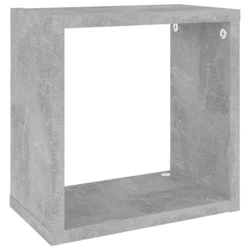Kockaste zidne police 6 kom siva boja betona 26 x 15 x 26 cm - Beton siva 26 x 15 x 26 cm 6 1 Cijena