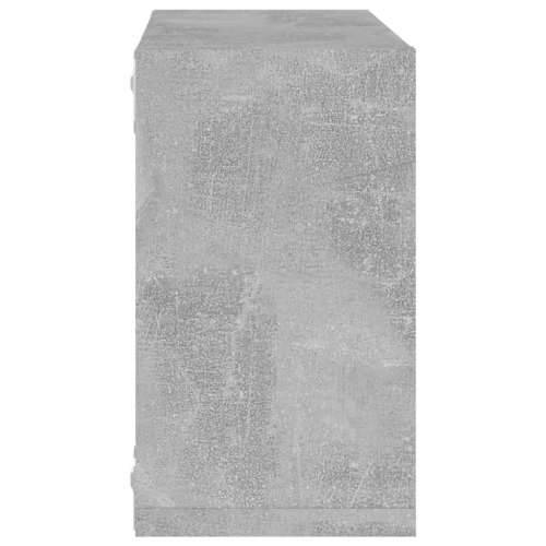 Kockaste zidne police 6 kom siva boja betona 26 x 15 x 26 cm - Beton siva 26 x 15 x 26 cm 6 1 Cijena