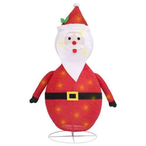 Ukrasna božićna figura Djeda Mraza LED luksuzna tkanina 120 cm Cijena