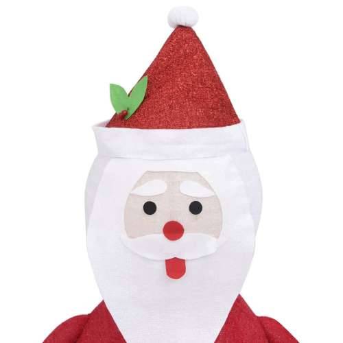 Ukrasna božićna figura Djeda Mraza LED luksuzna tkanina 120 cm Cijena