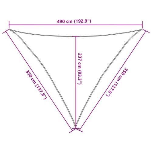 Jedro za zaštitu od sunca 160 g/m² sivosmeđe 3,5 x 3,5 x 4,9 m HDPE - Sivo-smeđa 3.5 x 3.5 x 4.9 m 1 Cijena