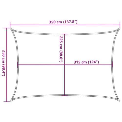 Jedro za zaštitu od sunca 160 g/m² tamnozeleno 2,5 x 3,5 m HDPE - Tamnozelena 2.5 x 3.5 m 1 Cijena