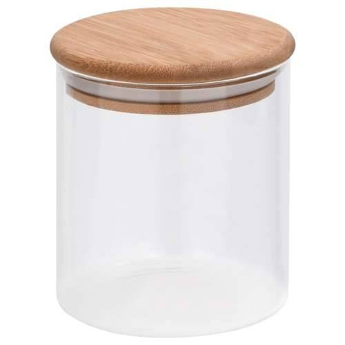 Staklenke za pohranu s poklopcima od bambusa 10 kom 600 ml - 10 600 ml Cijena