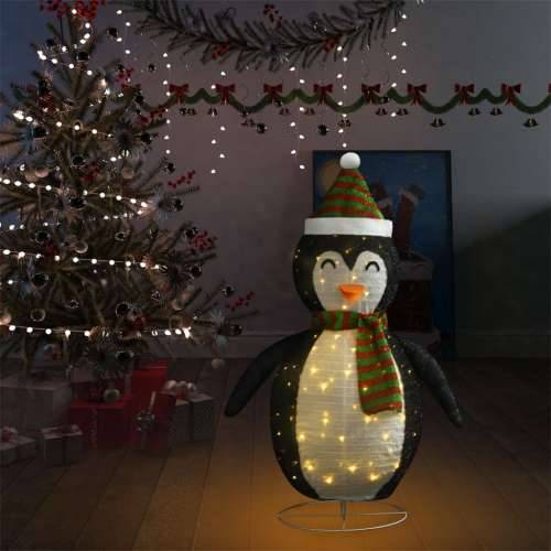 Ukrasna božićna figura pingvina LED od luksuzne tkanine 120 cm Cijena