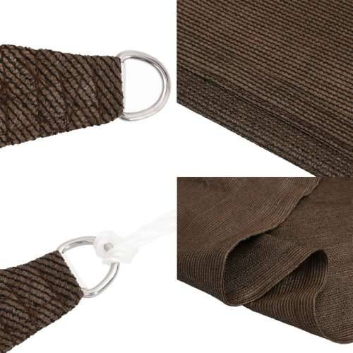 Jedro za zaštitu od sunca 160 g/m² smeđe 3,5 x 5 m HDPE   - Smeđa 3.5 x 5 m 1 Cijena