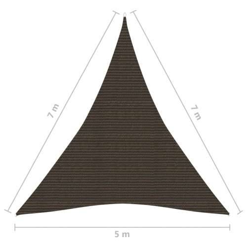 Jedro za zaštitu od sunca 160 g/m² smeđe 5 x 7 x 7 m HDPE - Smeđa 5 x 7 x 7 m 1 Cijena