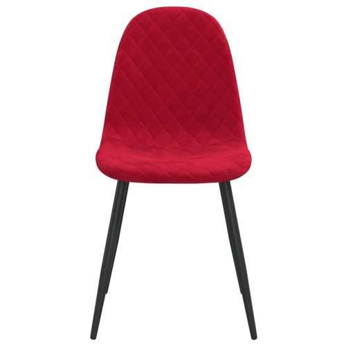 Blagovaonske stolice 2 kom crvena boja vina baršunaste Cijena