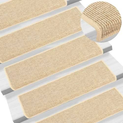 Ljepljivi tepisi za stepenice 15 kom 65x21x4 cm svjetlobež - Svjetlobež 15 Cijena