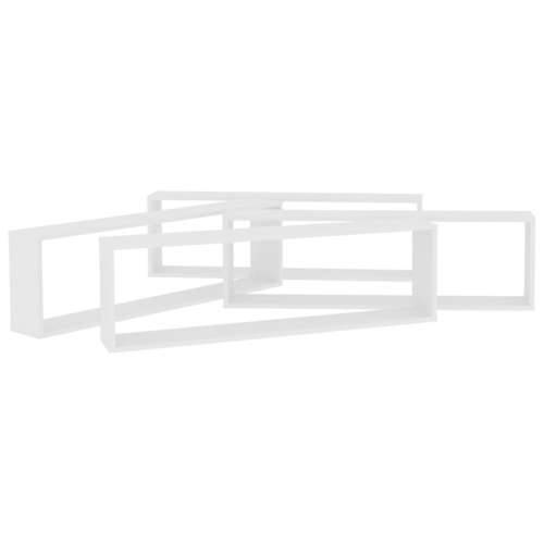 Kockaste zidne police 4 kom bijele 100 x 15 x 30 cm drvene - Bijela 100 x 15 x 30 cm 4 1 Cijena