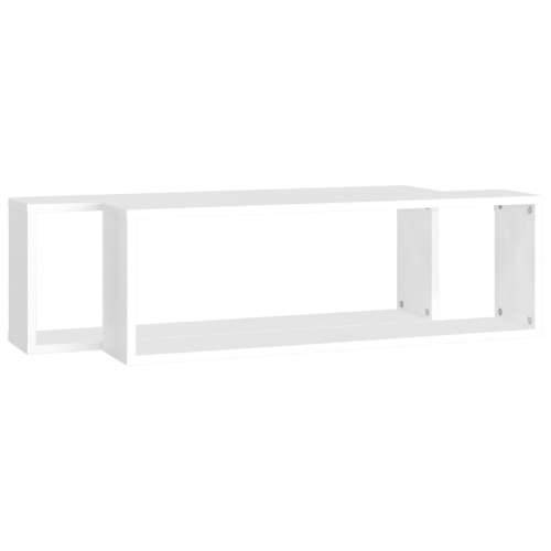 Kockaste zidne police 2 kom bijele 80 x 15 x 26,5 cm drvene - Bijela 80 x 15 x 26.5 cm 2 1 Cijena