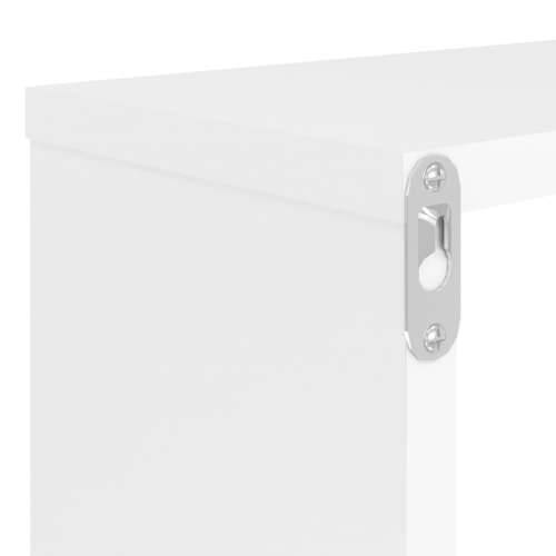 Kockaste zidne police 2 kom bijele 80 x 15 x 26,5 cm drvene - Bijela 80 x 15 x 26.5 cm 2 1 Cijena