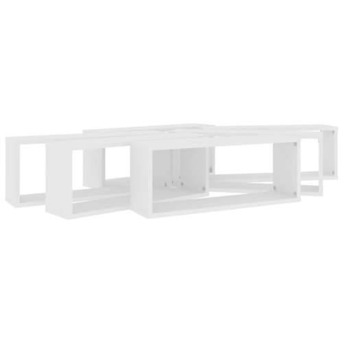 Kockaste zidne police 6 kom bijele 60 x 15 x 23 cm drvene - Bijela 60 x 15 x 23 cm 6 1 Cijena